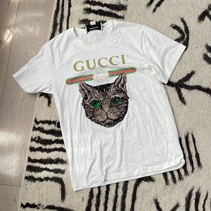 Gucci cat sequin shirt